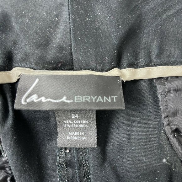 Lane Bryant Size 24 Black Crop Pants - Picture 3 of 4